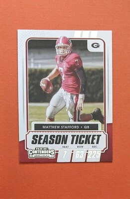 Matthew Stafford Georgia Bulldogs #9 2021 Contenders Draft Picks Season Ticket  - Image 1 of 3