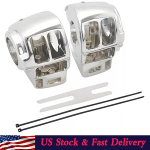 Chrome Switch Housing Cover For Harley Touring Electra Street Glide Road King US - Picture 1 of 13
