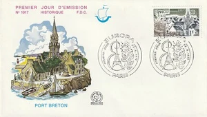 Briefumschlag 1. Tag 1017 1977 Europa Port Breton Paris - Bild 1 von 2
