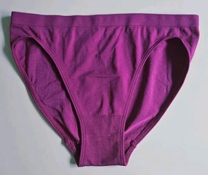 Vtg Victorias Secret Seamless Satin Stretch Hiphugger Magenta Large 2000 New Y2K - Picture 1 of 8