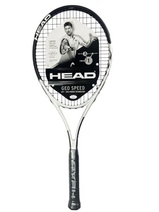 Raqueta de tenis Novak Djokovic autografiada cabeza geo velocidad certificado de autenticidad JSA (CSC049282) - Imagen 1 de 4