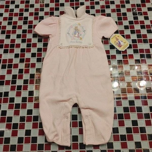 NWT ~ Beatrix Potter Collection PINK Peter Rabbit One Piece Footsie ~ Sz 6-9M - Picture 1 of 11