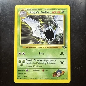 Koga's Golbat 46/132 Uncommon Pokemon Gym Challenge Unlimited WOTC 2000 - Bild 1 von 3