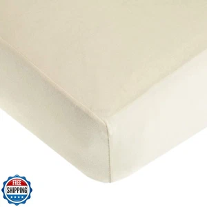 TL Care 100% Natural Cotton Fitted Crib Sheet 52" x 28" - Soft, Breathable, H - Picture 1 of 5