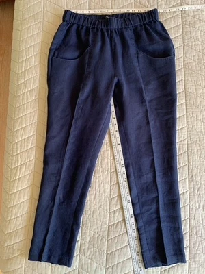 Pantalones de mujer Quince and Chico y blusa 100 % lino de Italia Foto 1 de 4