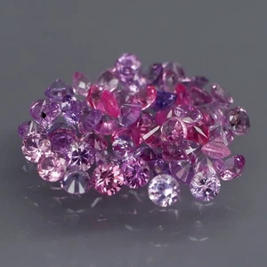 Corte diamante redondo 1,8 a 2 mm. Zafiro Madagascar color elegante 60 piezas/1,84 quilates - Imagen 1 de 6