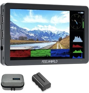 FEELWORLD T6 6 pollici fotocamera alluminio monitor video da campo 4K HDMI 1920x1080 IPS - Foto 1 di 9
