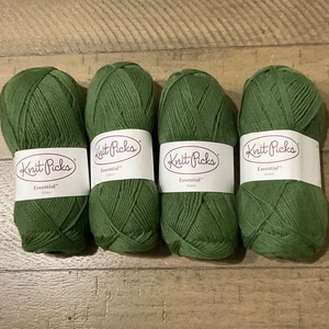 4 Skeins of Knit Picks Swish Worsted Merino Superwash Yarn, Moss - Picture 1 of 2