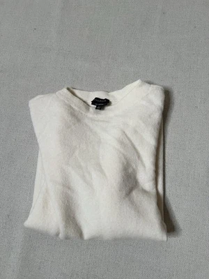  Talbots Women L Cream Crew Neck 3/4 Sleeves Pure Cashmere Audrey Sweater NWOT  - Image 1 of 4