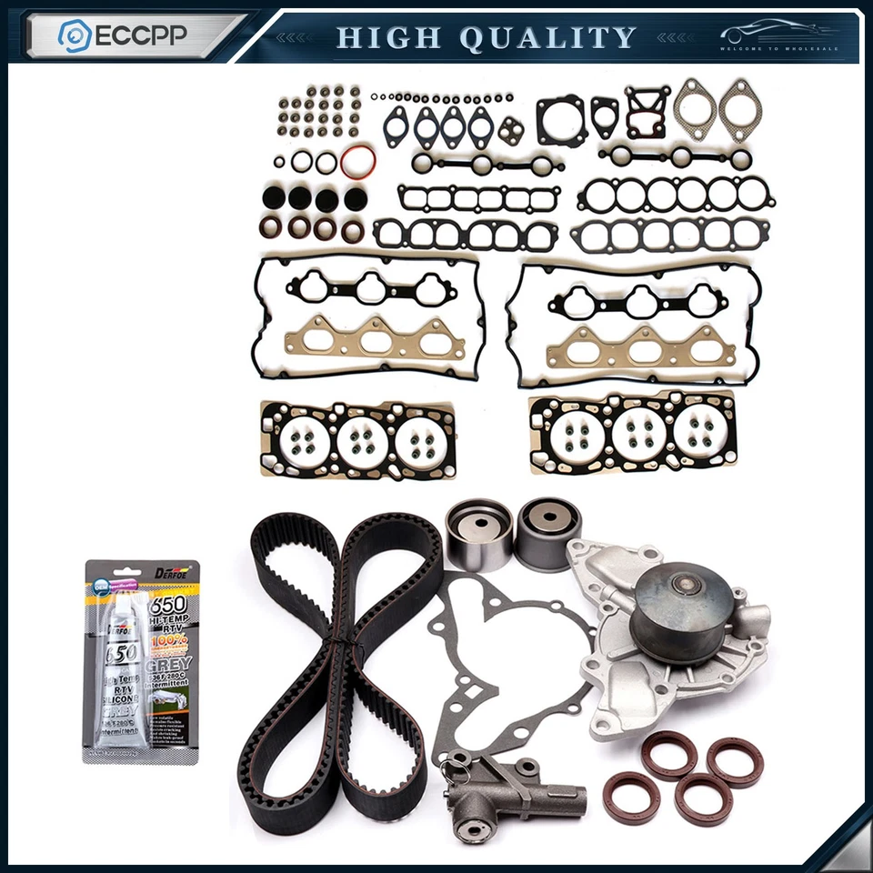 02-05 Se adapta a Kia Sedona Juego de juntas de culata de 3,5 L Kit de correa de distribución Tensor Bomba de agua Foto 1 de 4