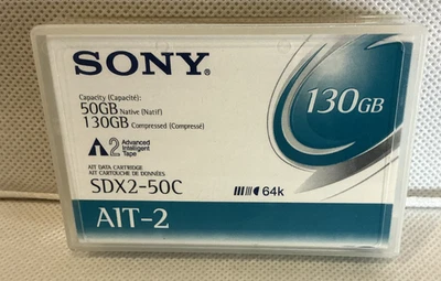 Cartucho de datos Sony SDX2-50C AIT 50/130 GB 64 k 230 m/754 pies Foto 1 de 3