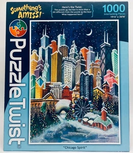 PUZZLE TWIST Something's Amiss! "Chicago Spirit" 1000 Piece Jigsaw Puzzle - Picture 1 of 1
