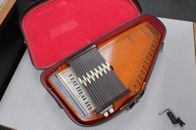 Vintage Oscar Schmidt Acoustic Electric Autoharp With Case FREE SHIPPING! - Image 1 of 4