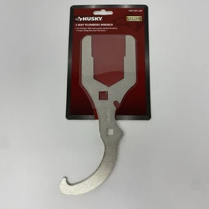 Husky 3 Way Plumbers Wrench 3/8 in. & 1/2 in. Socket Drive - Picture 1 of 7