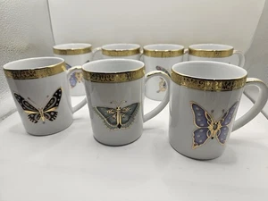 Vintage Royal Gallery Gold Buffet Butterfly Set of 7 - Picture 1 of 4