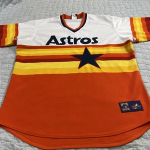 Camiseta de béisbol Majestic Cooperstown de los Astros de Houston para hombre 2XL naranja blanca MLB - Imagen 1 de 13