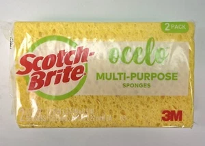 Scotch-Brite ocelo Utility Sponge, 7243-T, 6 x 3.6 x 0.9", 2-Pack - Picture 1 of 2