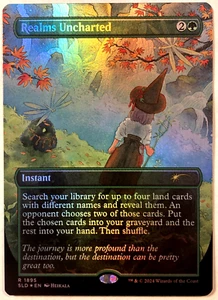 MTG Realms Uncharted RAINBOW FOIL Secret Lair Adventures of Little Witch 1895 - Picture 1 of 6
