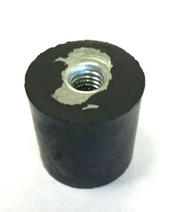 1.25" DIAMETER 1.25" TALL RUBBER BUMPER BUMP STOP FOOT 3/8-16 FEMALE - CAR WASH - Picture 1 of 4