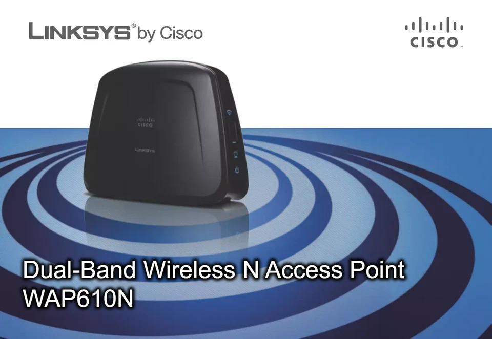 Linksys Dual-Band Wireless N Access Point WAP610N - Immagine 1 di 4