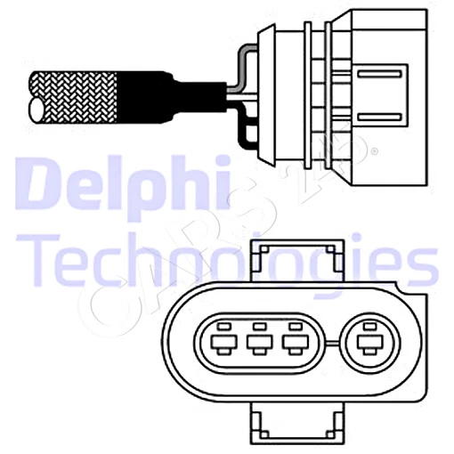 DELPHI Lambda Sensor For VW AUDI TOYOTA Flight Passat Polo Box A3 A4 032906265 - Изображение 1 из 1