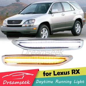 LED Tagfahrlicht TFL DRL Für Lexus RX300 98-03 Blinker Lampe Nebelscheinwerfer - Picture 1 of 12