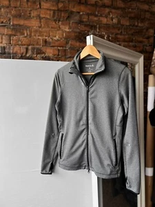 Reebok Women’s Gray Full Zip Sport Track Jacket Pockets Logo Style Size - S - Picture 1 of 13