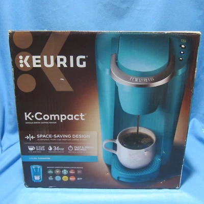 Keurig K-Compact Kaffeemaschine, Single Serve K-Cup Pod Kaffeemaschine, Türkis - Bild 1 von 4