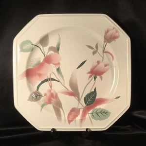 Mikasa Silk Flowers Large Chop Plate Platter - 12" - Gorgeous And Glossy! - Picture 1 of 3