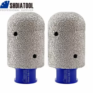 Diamond Vacuum Brazed Finger Bit 2pcs 35mm Milling Tile Marble Ceramic Porcelain - Picture 1 of 9