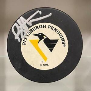 SIGNED Bryan Trottier (Pittsburgh Penguins) Hockey Puck (w/COA)