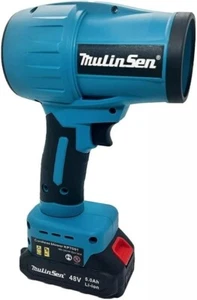 SOFFIATORE A BATTERIA PER FOGLIE,PULIZIA,NEVE, TURBO VENTOLA DOPPIA BATTERIA 48V - Foto 1 di 1