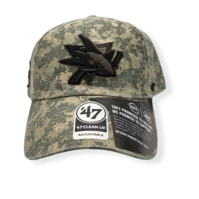 '47 San Jose Sharks Limpieza OHT Digital Camuflaje Correa Ajustable Sombrero Papá Gorra Foto 1 de 4