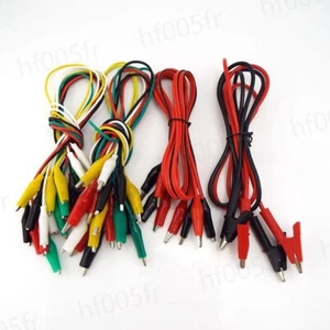 4mm banana plugs to Crocodile Alligator Clip Connector Test Probe lead Cable - Picture 1 of 16