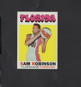 1971-72 Topps Basketball No 184 Sam Robinson NMMT