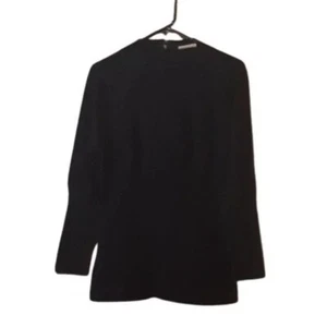 Vintage Fontana Milano für Veneziano Wollmischung Bluse Größe IT 40 schwarz - Bild 1 von 10