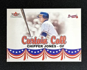 2002 Fleer Tradition Chipper Jones #U383 Curtain Call Card Atlanta Braves HOF - Picture 1 of 2