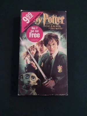 Harry Potter and the Chamber of Secrets (VHS, 2003) Daniel Radcliffe  - Image 1 of 4