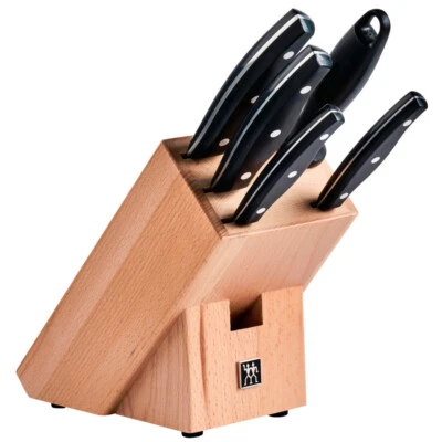 Zwilling Twin Pollux Messerblock inkl. 4 Küchenmessern & Wetzstahl Messer Set - Bild 1 von 3