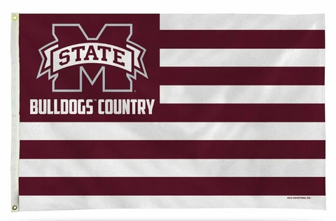 Mississippi State Bulldogs Flag Banner 3x5 Country Design Premium University Cover
