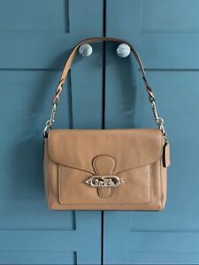 Coach Jade Shoulder Bag Leather Tan - Hardly Used- Long Strap Not Included