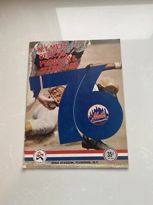 1976 New York Mets Official Program & Scorecard (vs Cincinnati Reds) - Image 1 of 3