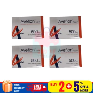 4 X Aveflon 500mg 30's Treatment of Hemorrhoids/Piles Free Shipping - Picture 1 of 5