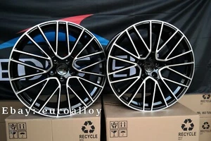 4 x 22 Inch 5x130 Noir Poli Roues : Pour Porsche Cayenne Coupé Gt GTS - Photo 1 sur 11