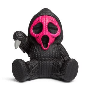 Hecho a mano por Robots Scream: Ghost Face (rosa fluorescente) #081 serie tejida nuevo - Imagen 1 de 5