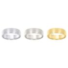 Sterlingsilber Unisex Komfortpassform flaches Hochzeitsband | 2 mm bis 8 mm | Größenoptionen