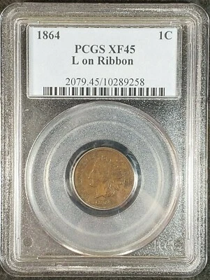1864 L Indian Head Cent PCGS XF45 2079.45/10289258 Exquisite Coin Rare - Image 1 of 4