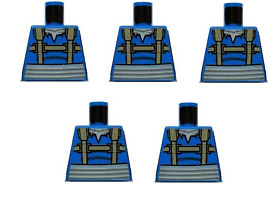 LEGO Star Wars 5 Armless Upper Body for Minifigure Turk False 973pb0607