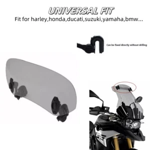 Alerón de extensión deflector de parabrisas clip universal para motocicleta - Imagen 1 de 8