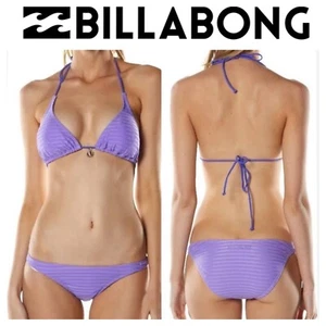 BNWT BILLABONG HORIZON BIKINI SET SIZE 10 (MEDIUM) VIOLET - Picture 1 of 3